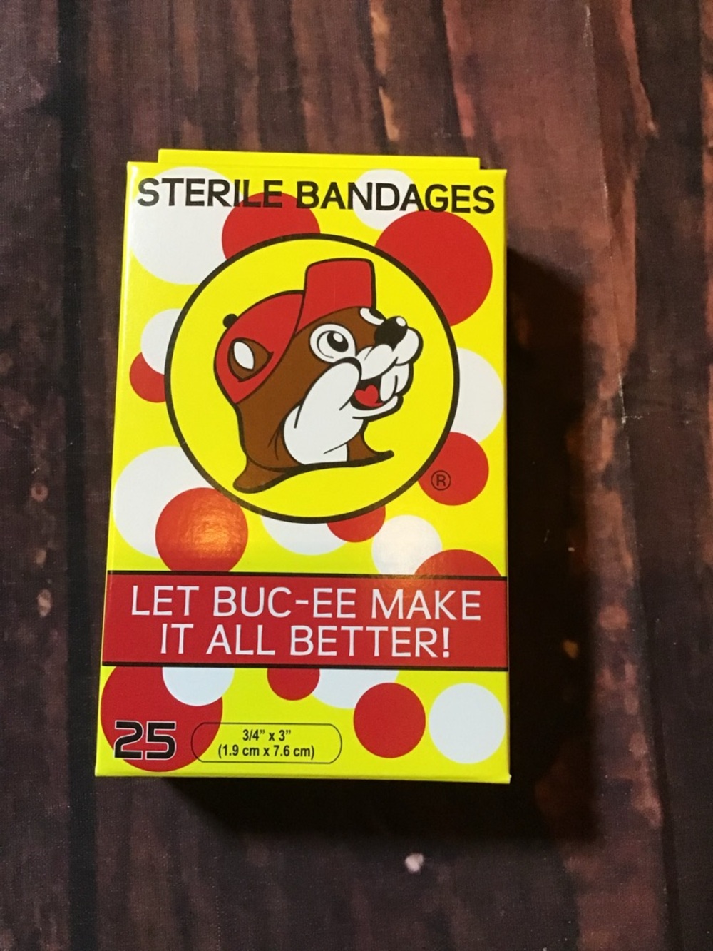 Buc-ee’s bandages 25 count ‘let Buc-ee make it all better’